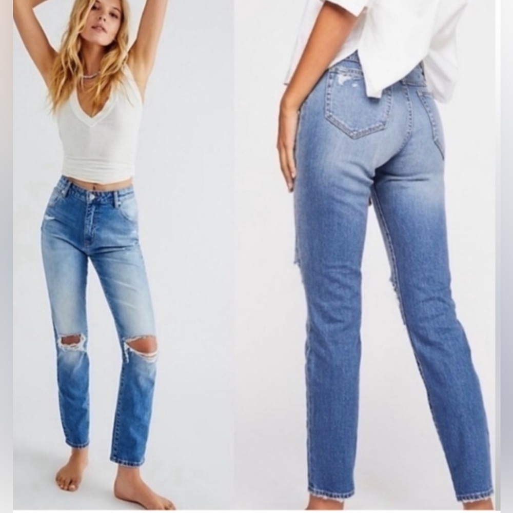 Rolla’s (from Free People) Miller Mid High Rise Slim Jeans, Sz 28 - Picture 1 of 14